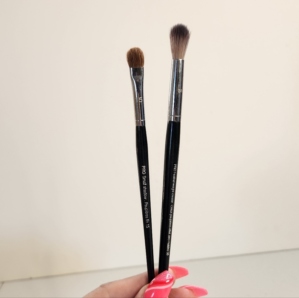 Sephora Pro Featherweight Makeup Brush Lot Of 2 Small Shadow 15 Crease 38 Makeup